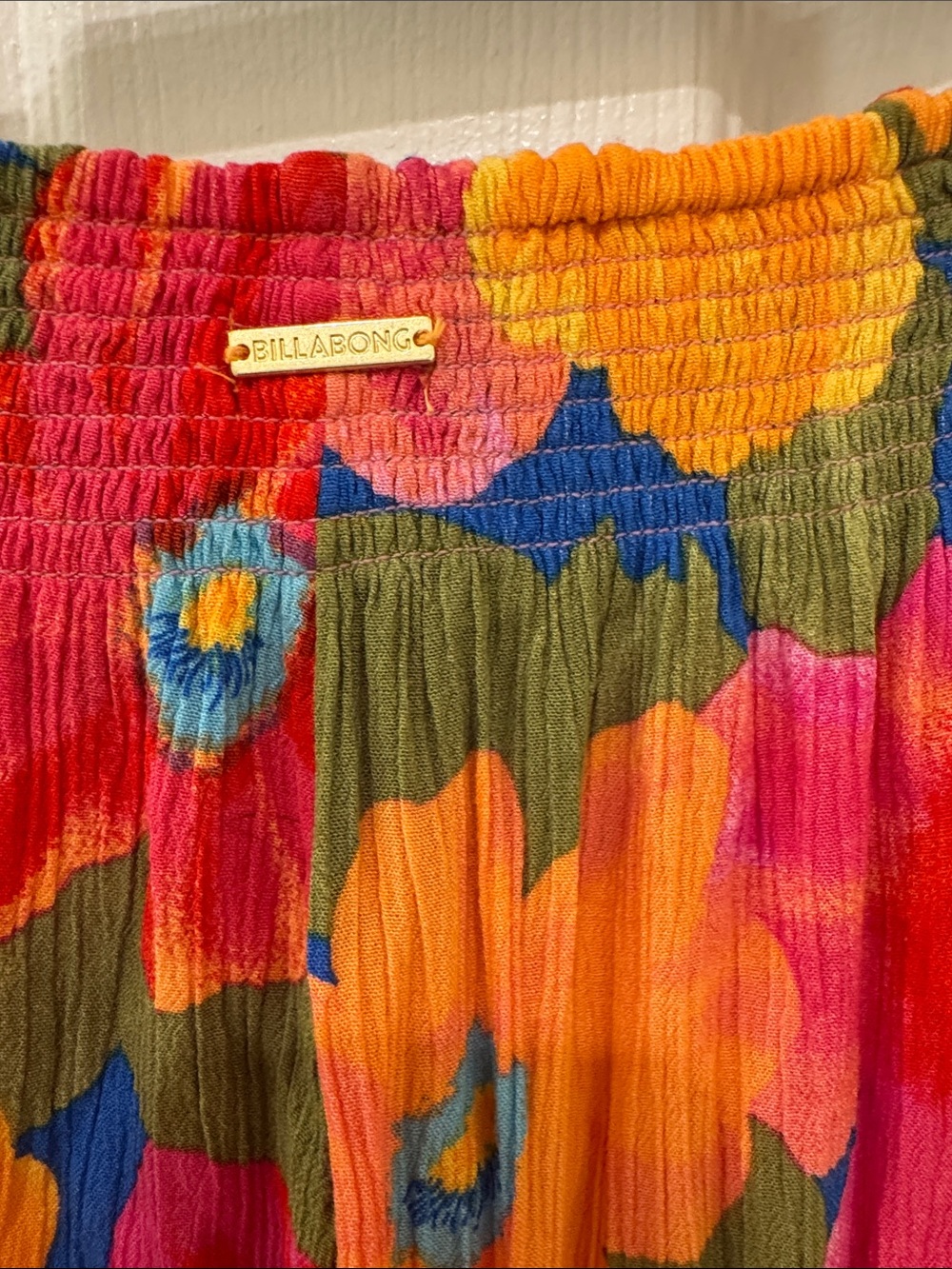 Billabong Floral Spilt-Leg Swim Coverup Pants in Bright Multi - Picture 4 of 5